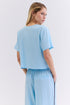 BLUSA DECOTE LINHO AZUL